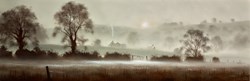 Home by John Waterhouse - Original Painting on Stretched Canvas sized 48x16 inches. Available from Whitewall Galleries